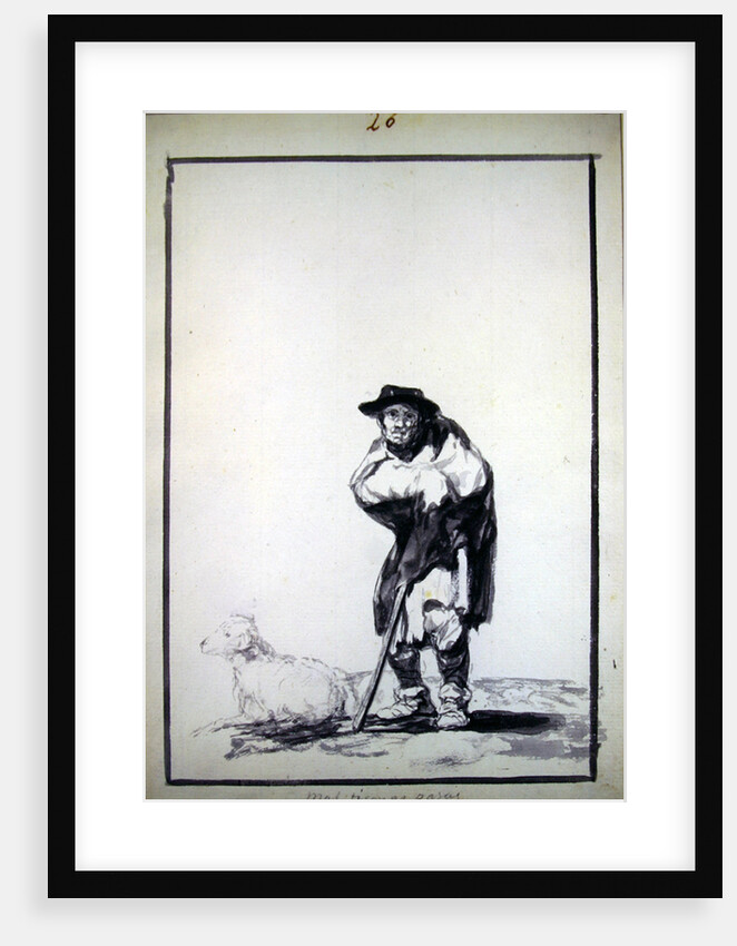 Mal tiempo pasas by Francisco Jose de Goya y Lucientes