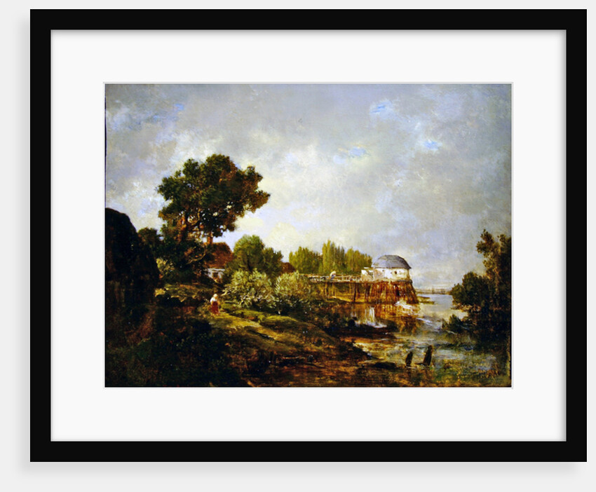 The Old Mill at Saint-Ouen, Paris, France by Theodore Rousseau