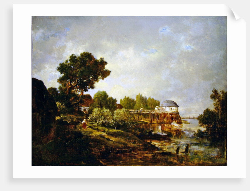 The Old Mill at Saint-Ouen, Paris, France by Theodore Rousseau