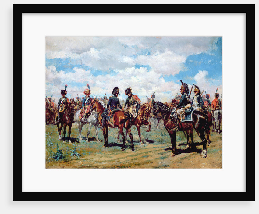 Soldiers on horseback by Jean-Louis Ernest Meissonier