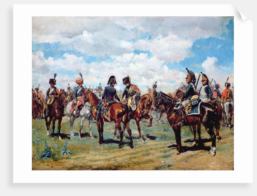 Soldiers on horseback by Jean-Louis Ernest Meissonier