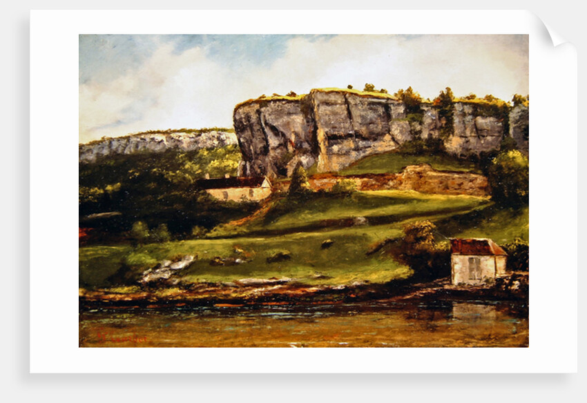 Landscape probably of the Creux-Billard region of Jura by Gustave Courbet