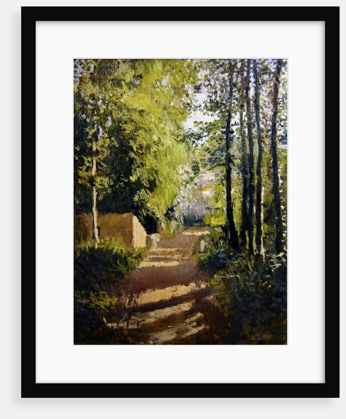 Path in a wood in Normandy by Gustave Caillebotte