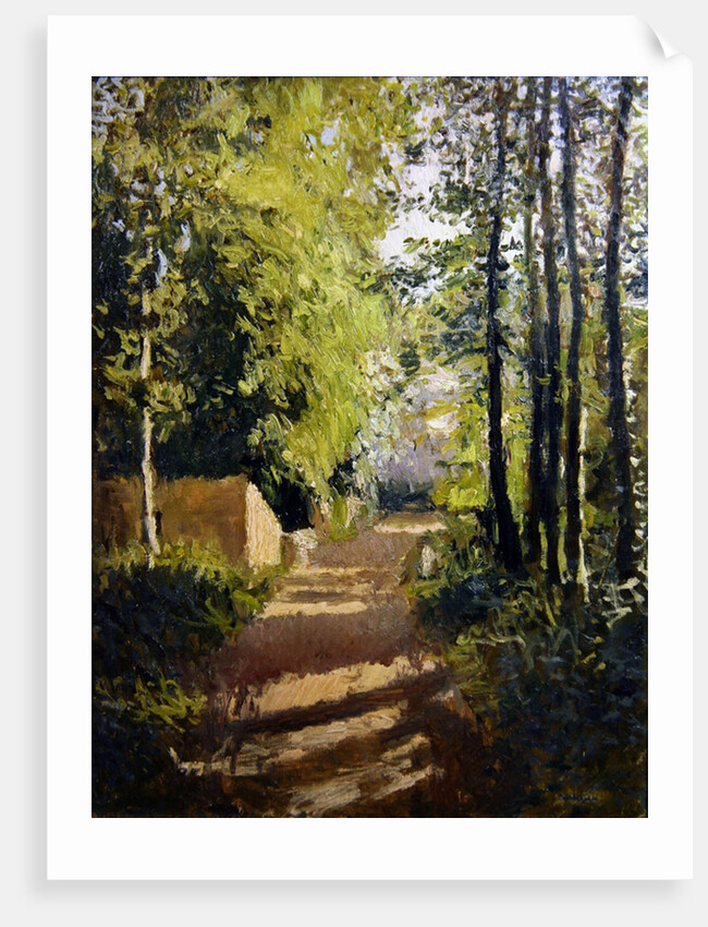 Path in a wood in Normandy by Gustave Caillebotte