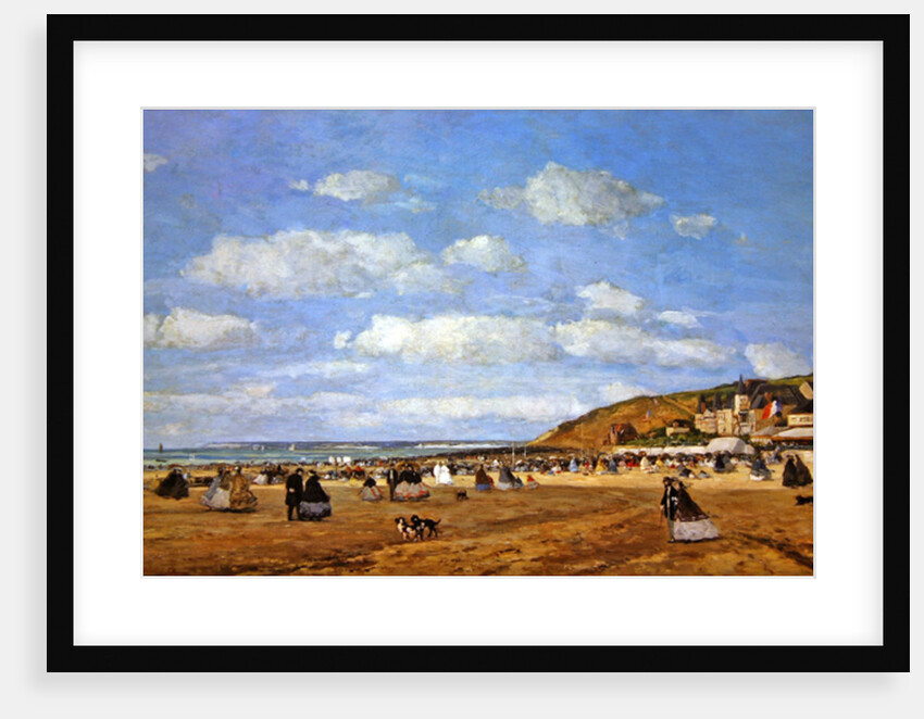 The Beach at Trouville, 1863 by Eugene Louis Boudin