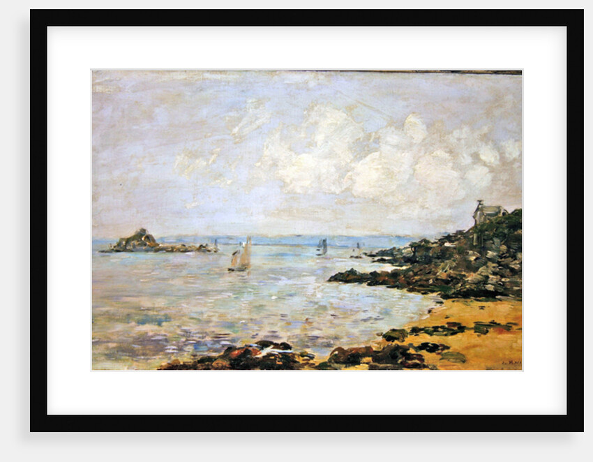 The Bay of Douarnenez and Ile Tristan by Eugene Louis Boudin