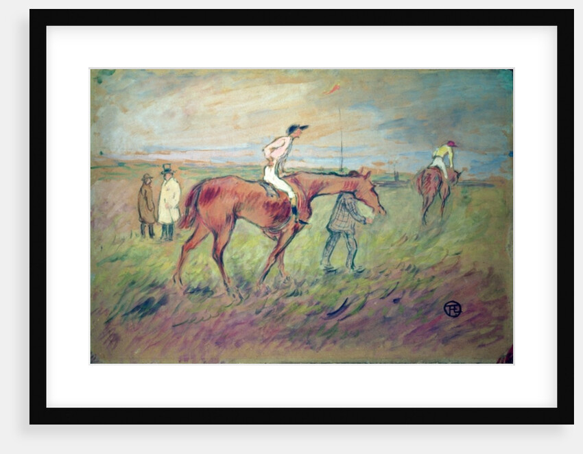 At the Races by Henri de Toulouse-Lautrec