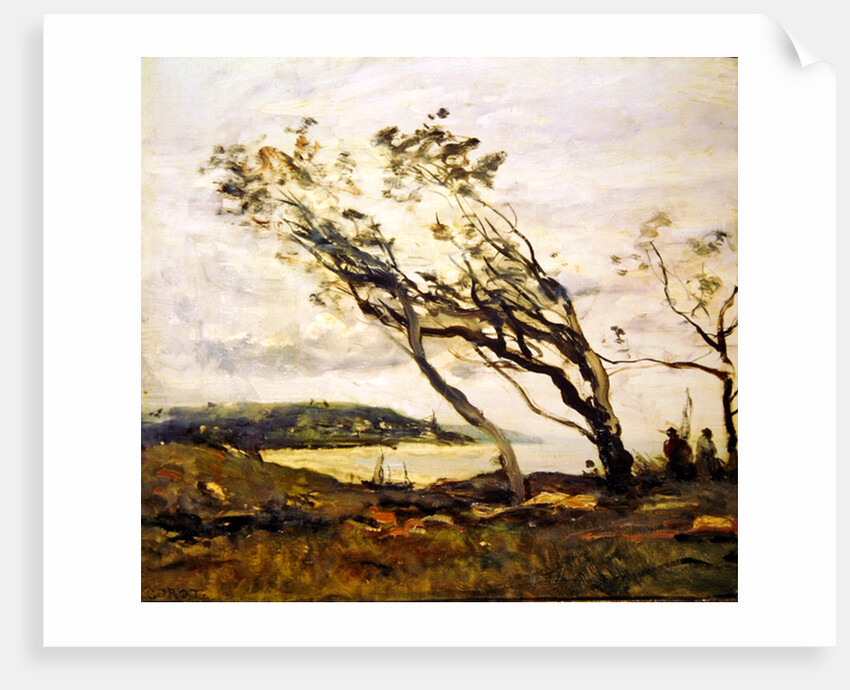 Stormy day on the Channel by Jean Baptiste Camille Corot