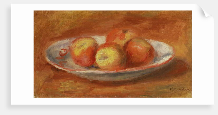 Still Life with Four Apples on a Plate, 1914 by Pierre Auguste Renoir