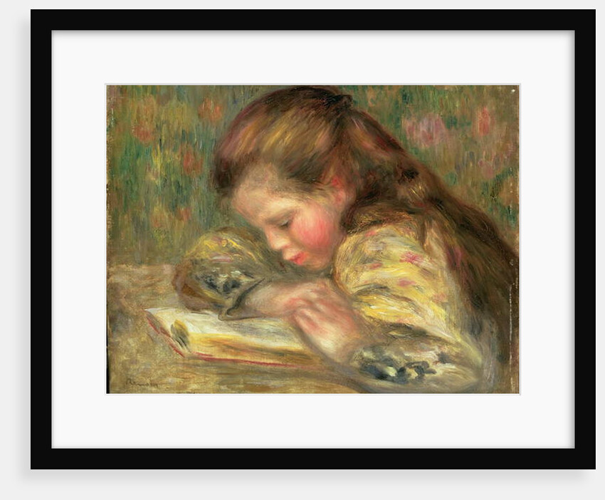 Child Reading, c.1890 by Pierre Auguste Renoir