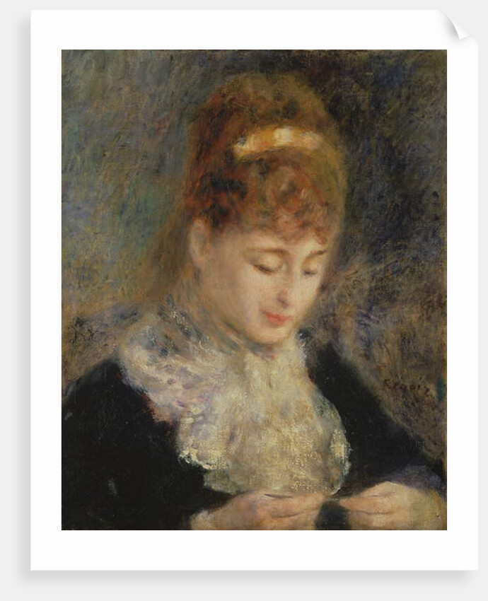 Woman Crocheting, c.1877 by Pierre Auguste Renoir