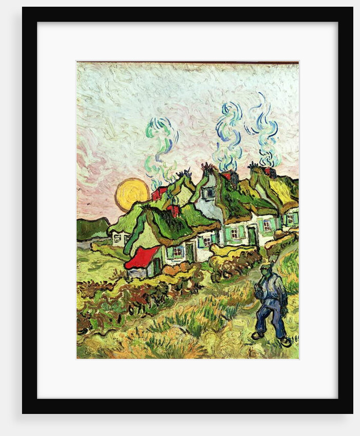 House and Figure, 1890 by Vincent van Gogh