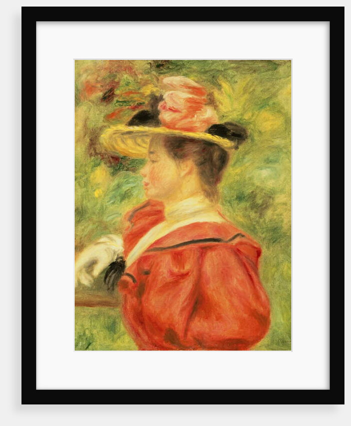 Girl with Glove, c.1890 by Pierre Auguste Renoir