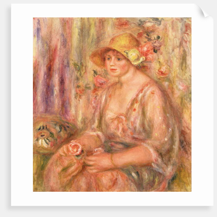 Woman in Muslin Dress, 1917 by Pierre Auguste Renoir