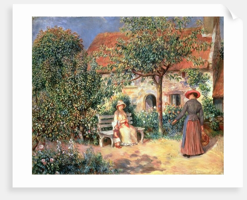 Garden Scene in Brittany, c.1886 by Pierre Auguste Renoir
