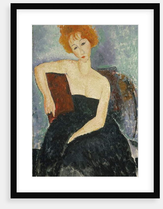 Redheaded Girl in Evening Dress, 1918 by Amedeo Modigliani