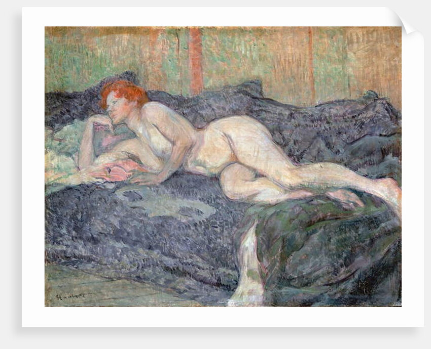 Reclining Nude, 1897 by Henri de Toulouse-Lautrec