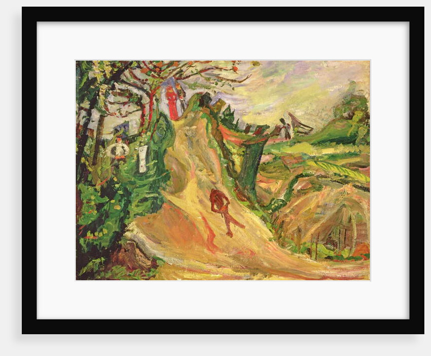Hill with a Man on the Road by Chaim Soutine