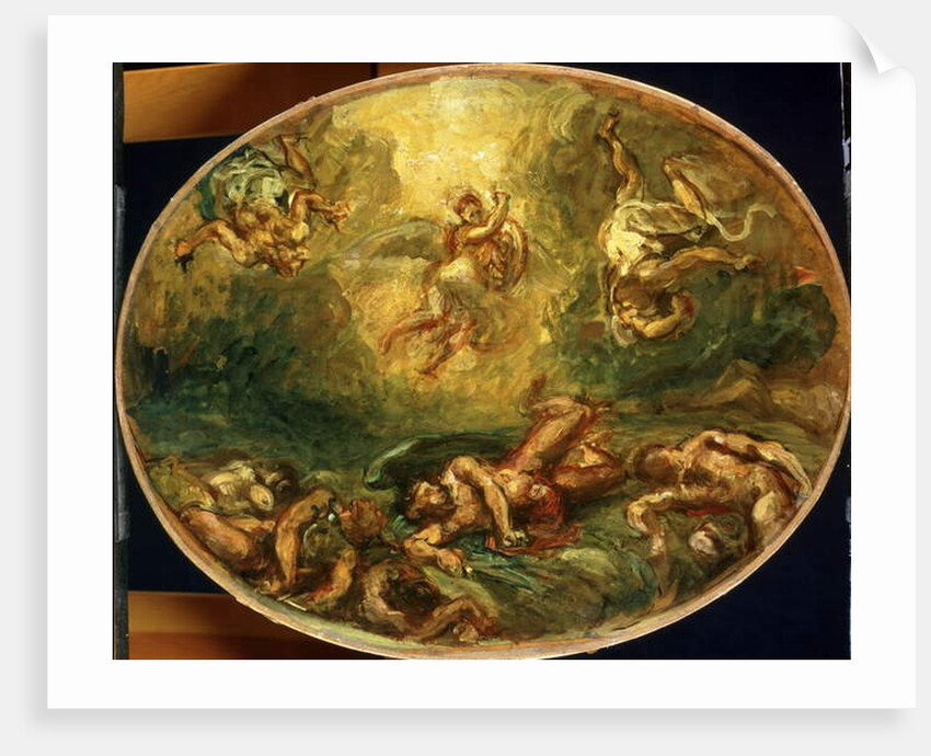 Triumph of St. Michael by Ferdinand Victor Eugene Delacroix