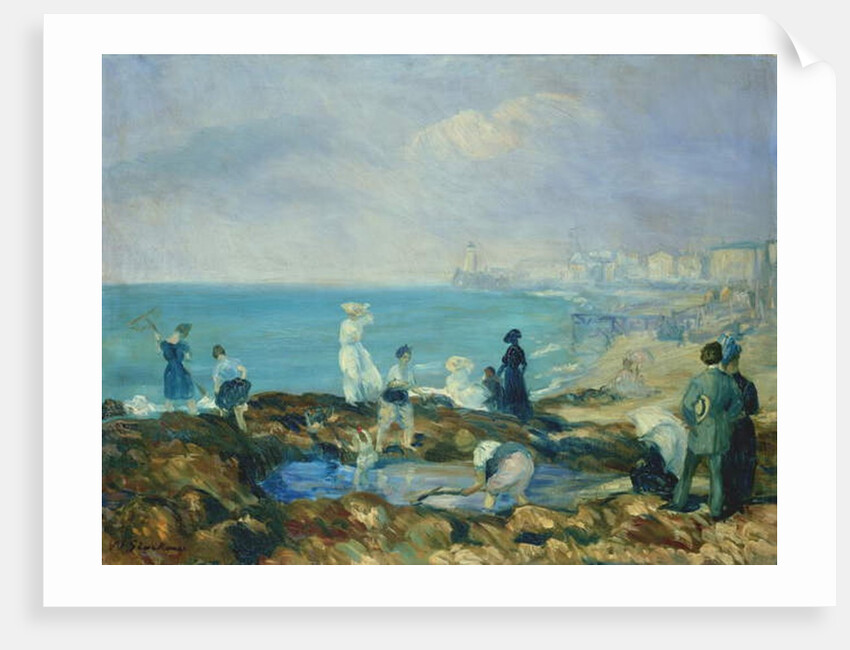 Figures on the Shore at Dieppe by William James Glackens