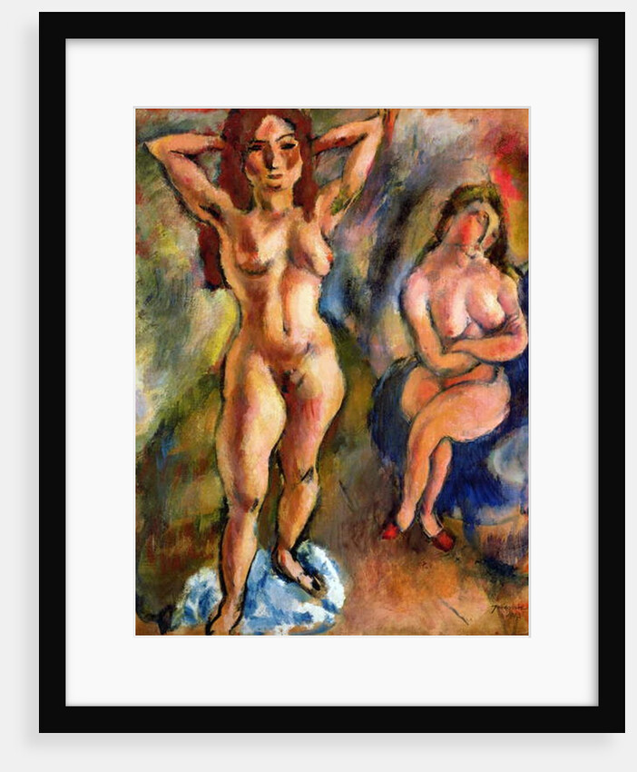 Two Nudes: One Standing, One Sitting, 1913 by Jules Pascin