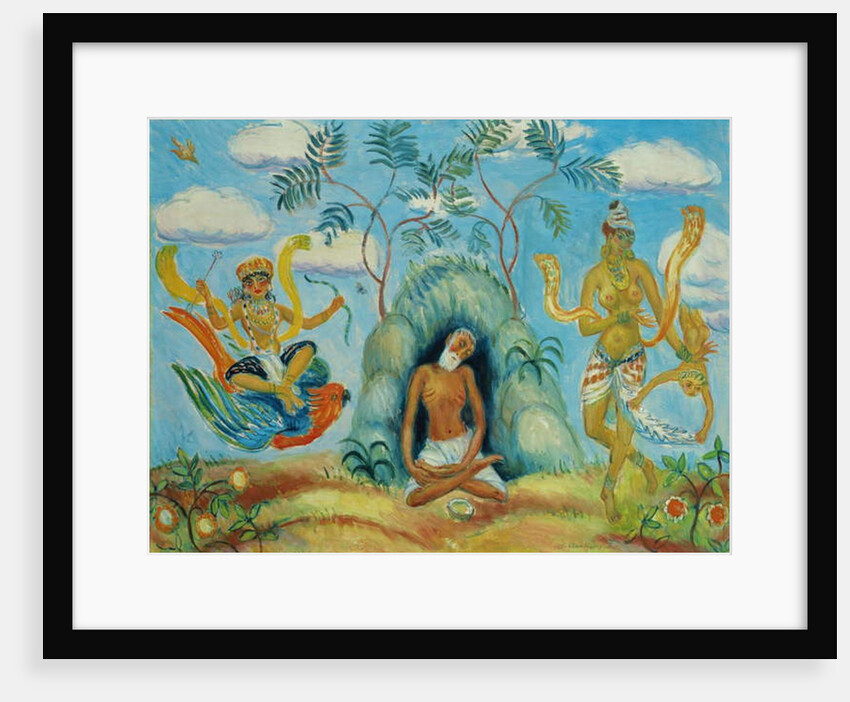 Krishna and Foolish Maidens by William James Glackens