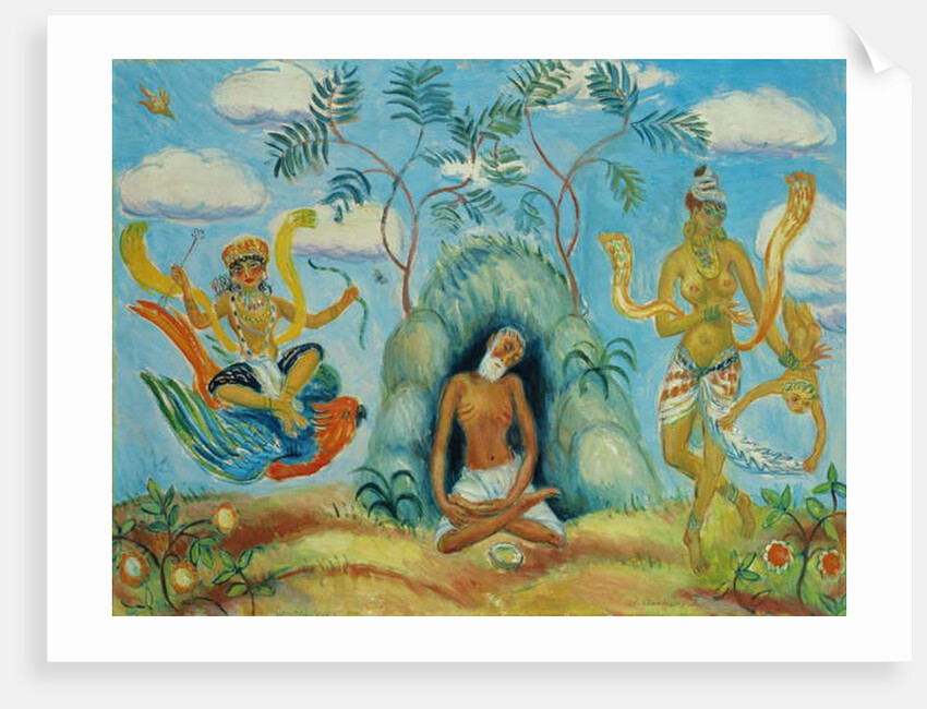 Krishna and Foolish Maidens by William James Glackens