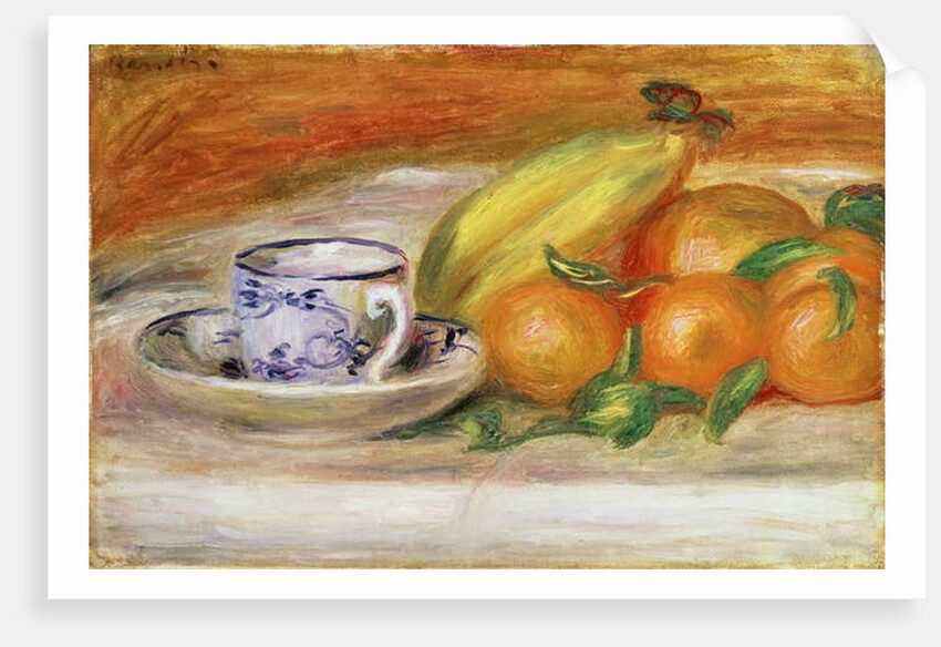 Fruit with Cup and Saucer, c.1913 by Pierre Auguste Renoir