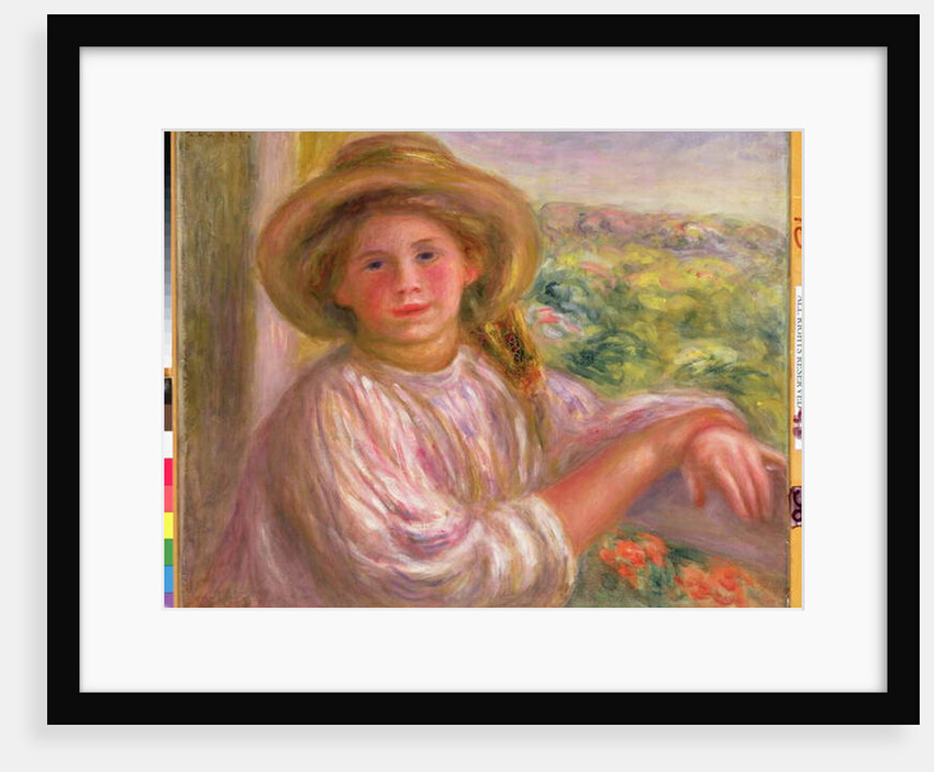 Girl on a Balcony at Cagnes, 1911 by Pierre Auguste Renoir