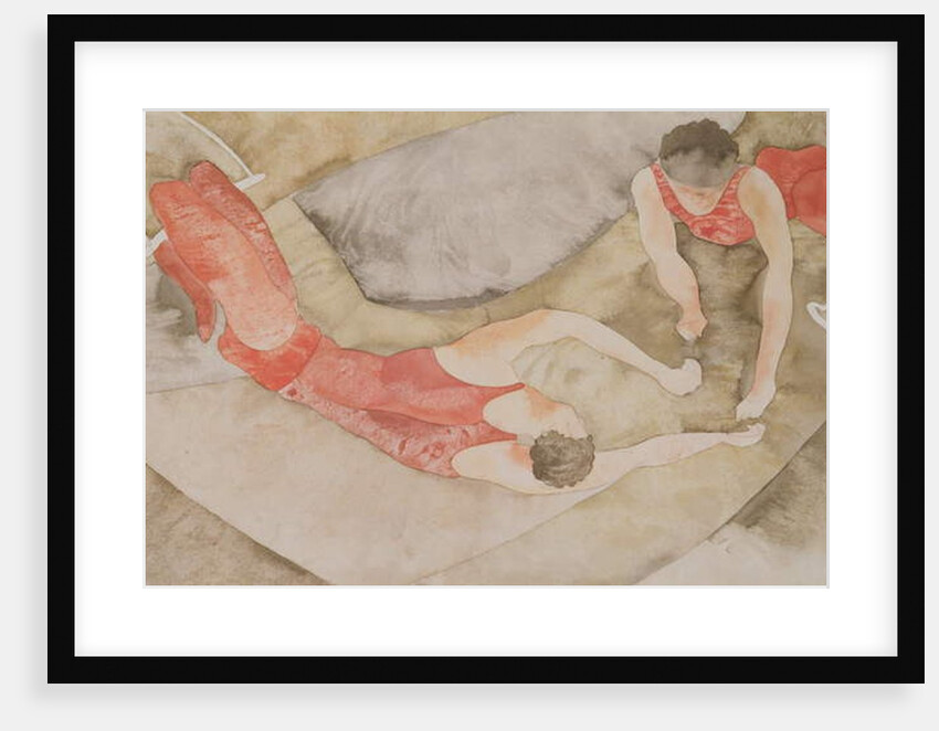 Two Trapeze Performers Red, 1916 by Charles Demuth