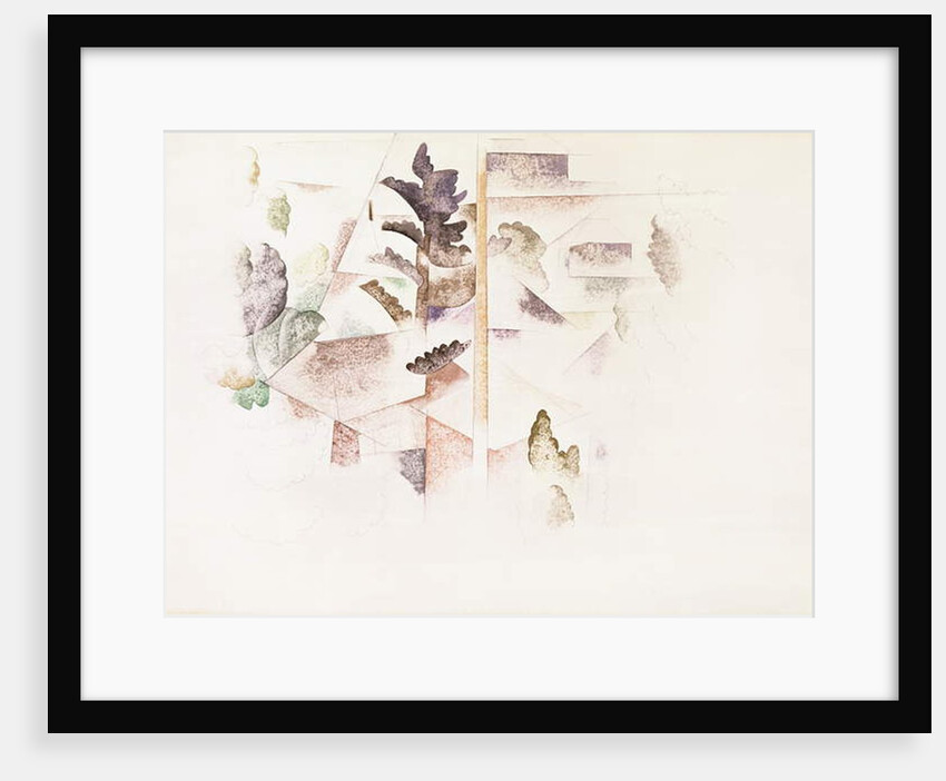 Bermuda, Trees and Architecture, c.1917 by Charles Demuth