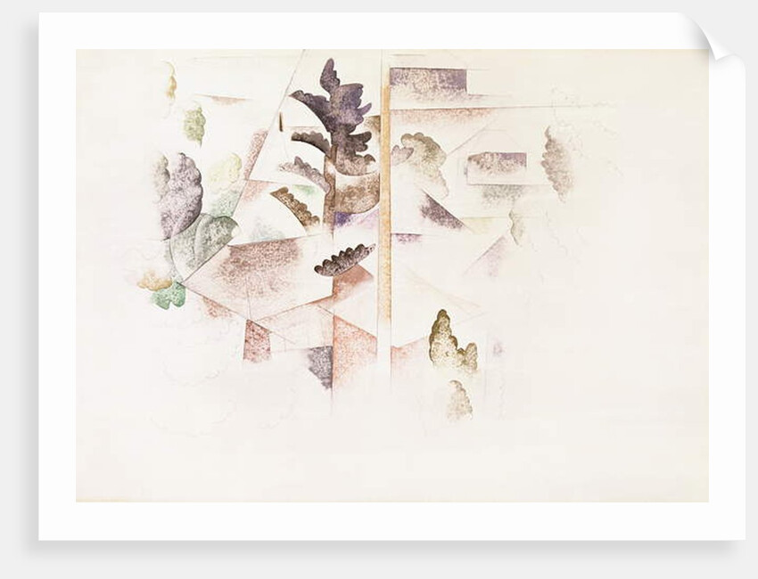 Bermuda, Trees and Architecture, c.1917 by Charles Demuth