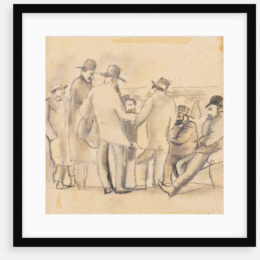 Group of Men, New York, 1918 by Jules Pascin