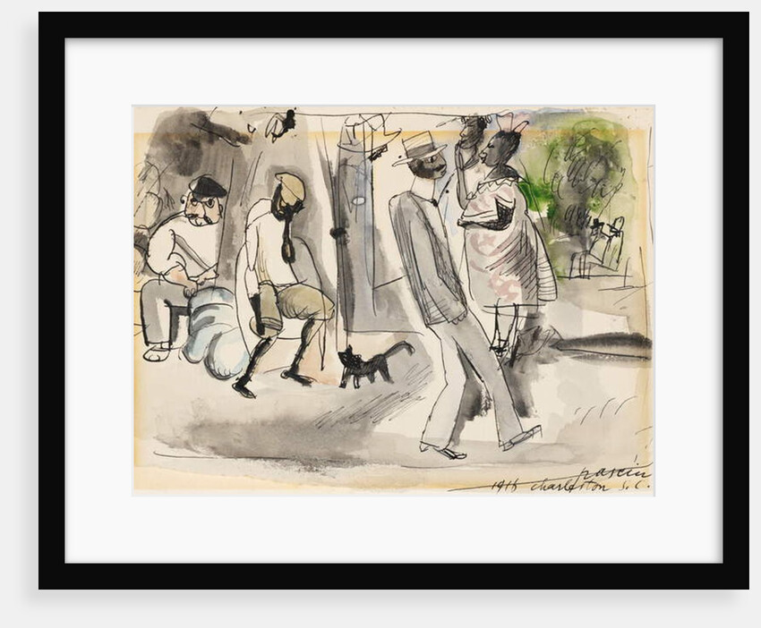 Figures in a Park, Charleston, South Carolina, 1916 by Jules Pascin