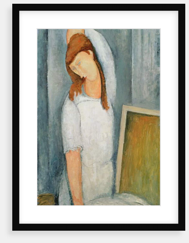 Portrait of Jeanne Hebuterne with her Left Arm Behind her Head by Amedeo Modigliani