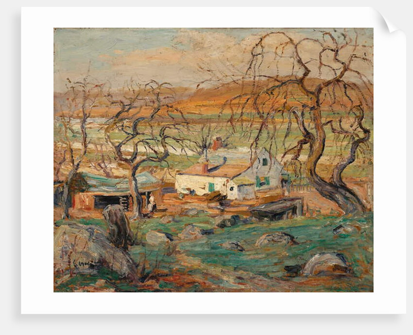 Landscape with Gnarled Trees by Ernest Lawson