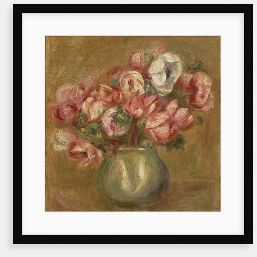 Flowers in a Green Vase, 1906 by Pierre Auguste Renoir