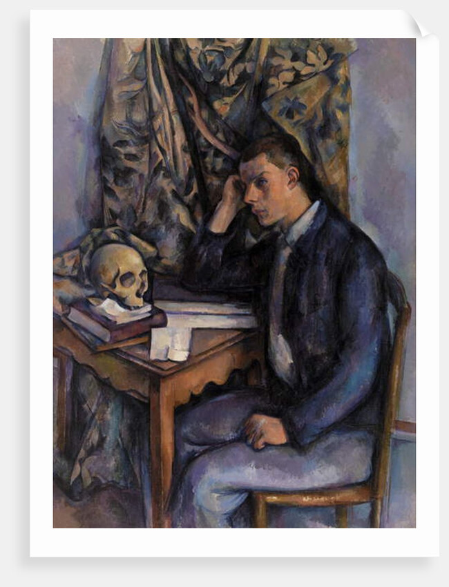 Young Man and Skull, 1896-98 by Paul Cezanne