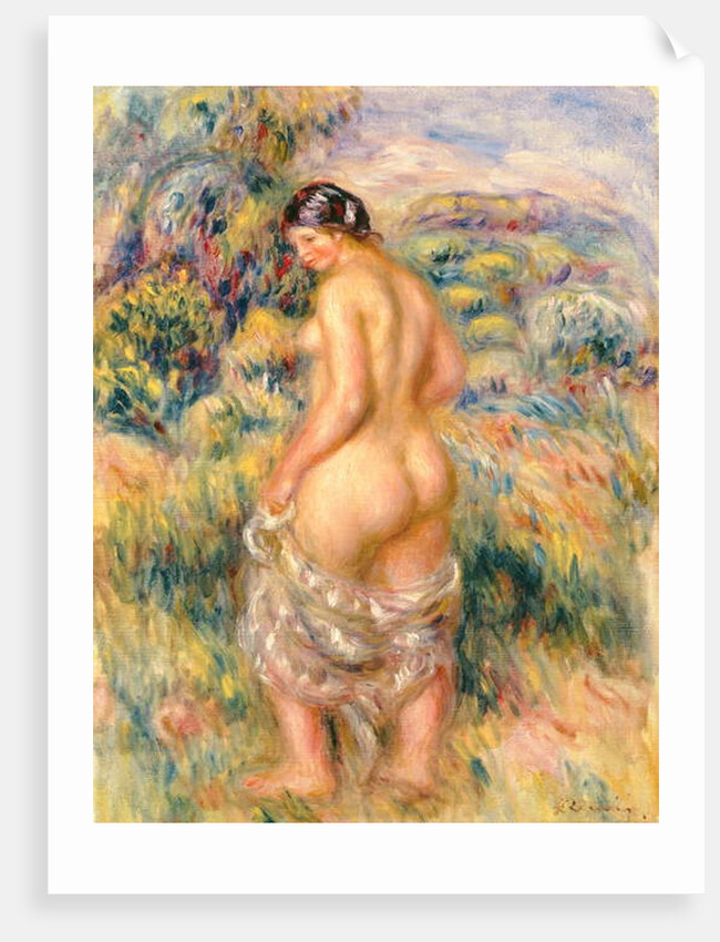 Standing Nude in a Landscape by Pierre Auguste Renoir