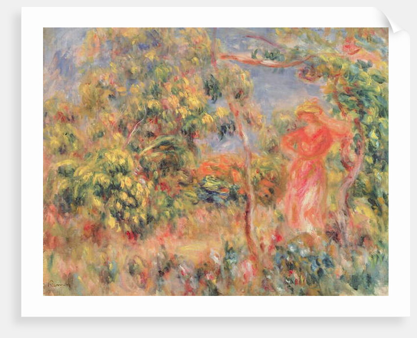 Figure in a Garden, 1917 by Pierre Auguste Renoir