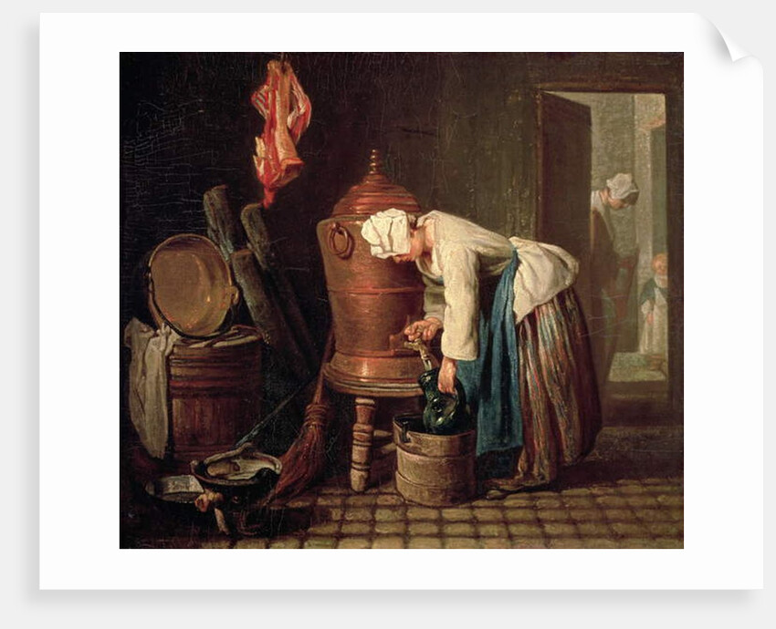 Woman Drawing Water from a Copper Cistern, c.1732 by Jean-Baptiste Simeon Chardin
