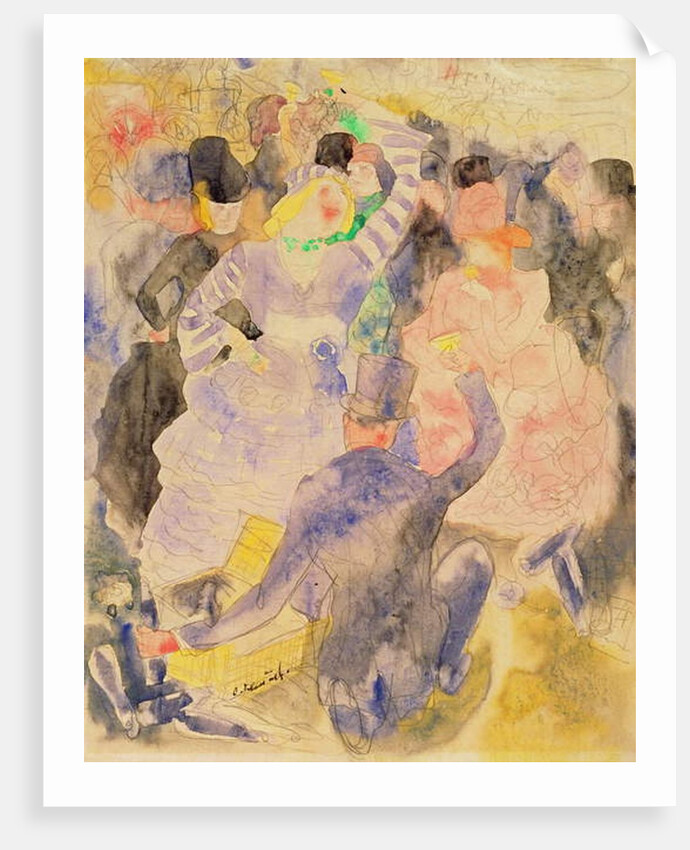 Drawing for Zola's Nana, 1915-16 by Charles Demuth