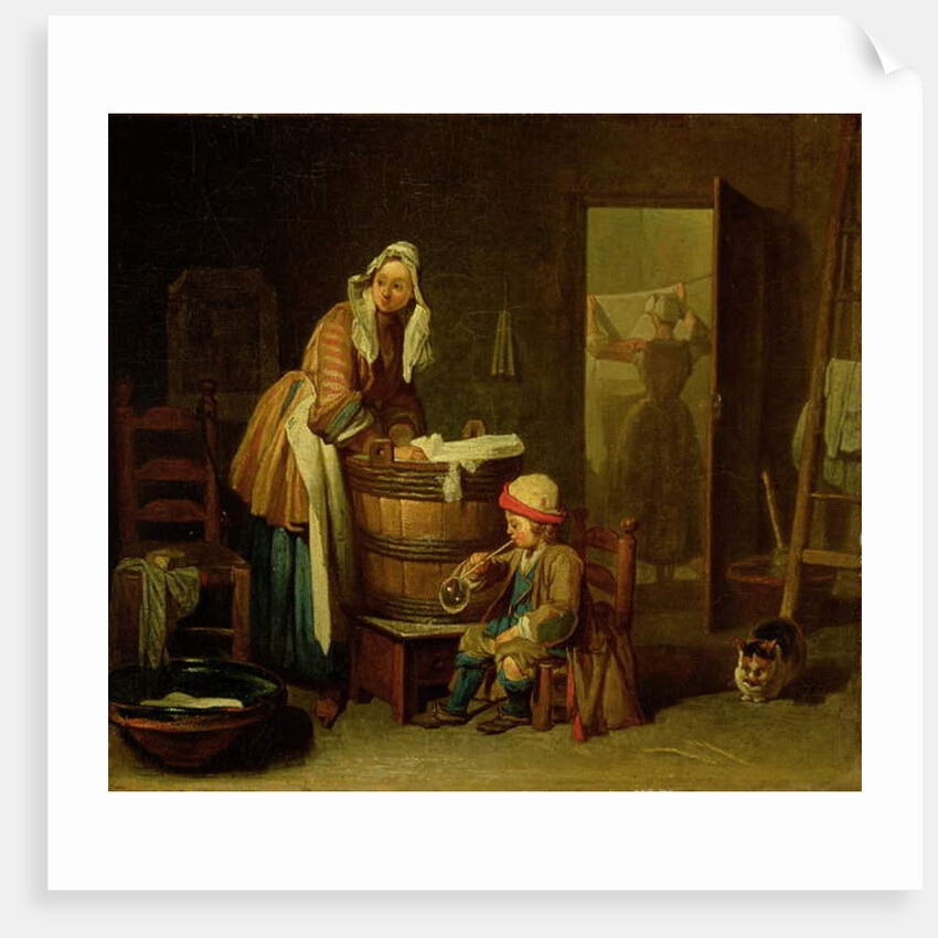 The Laundress by Jean-Baptiste Simeon Chardin