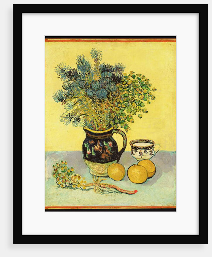 Flowerpiece and Fruit, 1888 by Vincent van Gogh