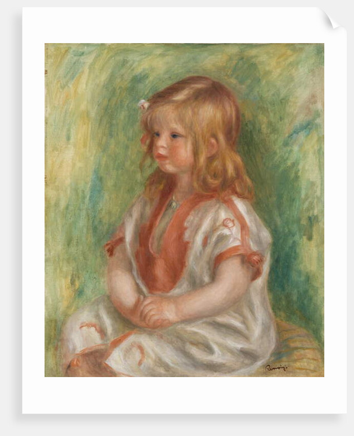 Claude in Arabic Shirt by Pierre Auguste Renoir