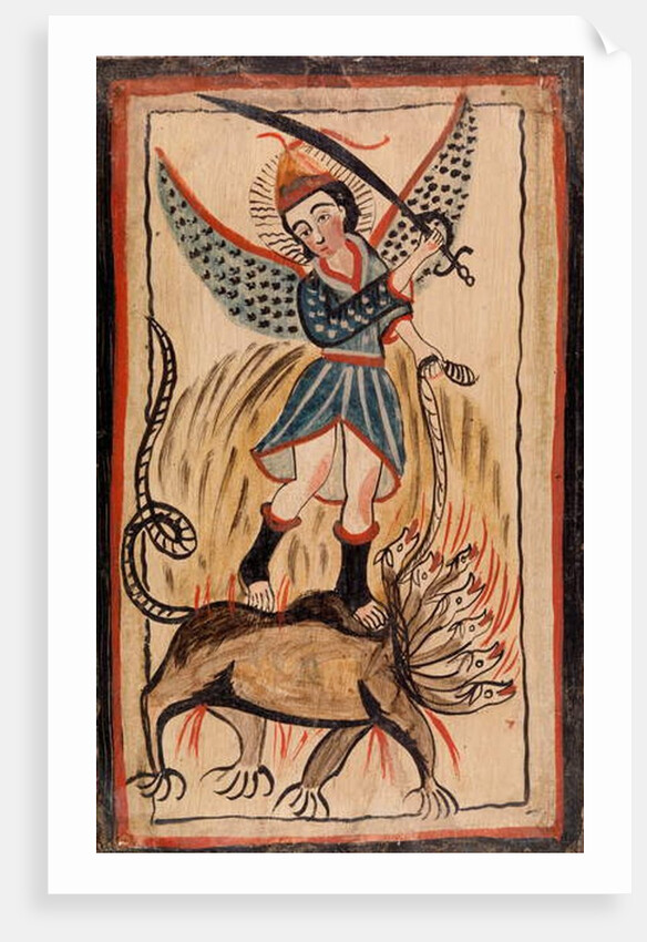 Archangel Saint Michael, c. 1840 by Jose Rafael Aragon