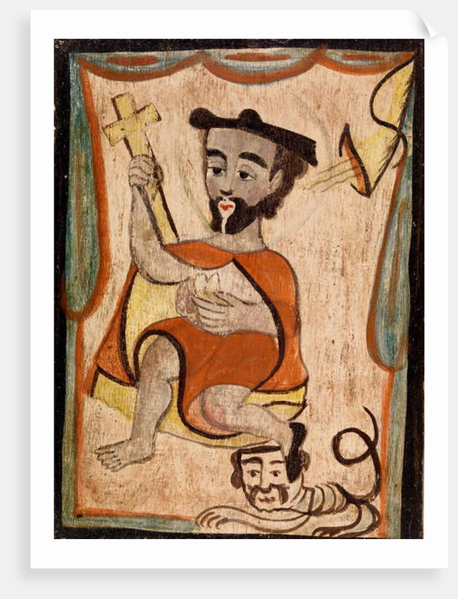 St. Jerome and a Lion by School American