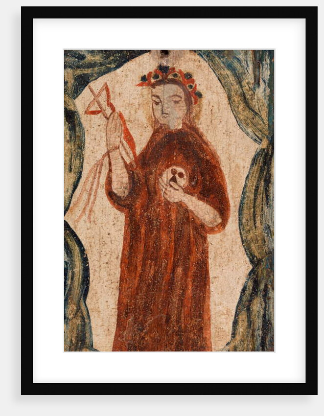 Saint with a Crucifix by School American