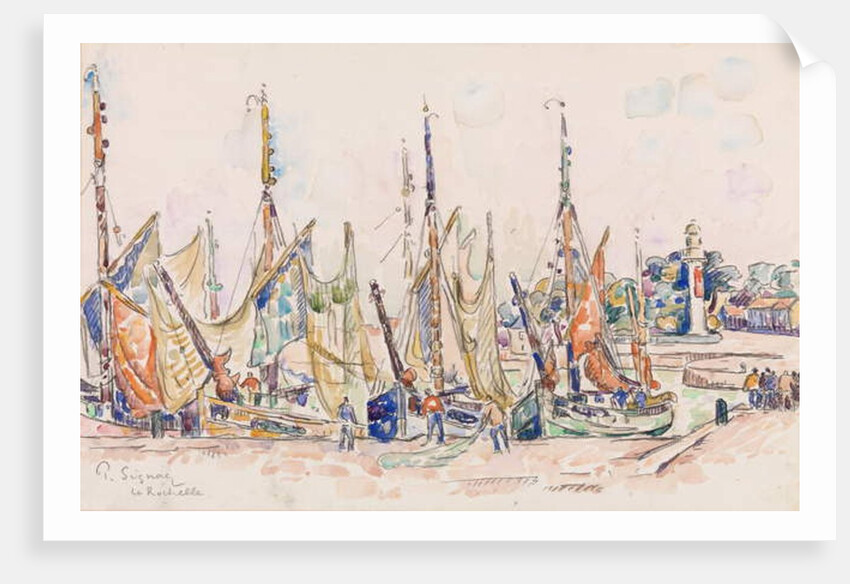 La Rochelle: Boats by Paul Signac