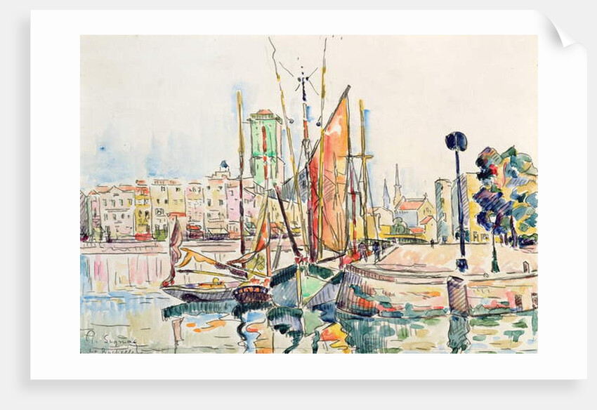 La Rochelle: Boats and Houses by Paul Signac